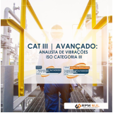 preço de curso de analise de vibração avançado Itaiópolis