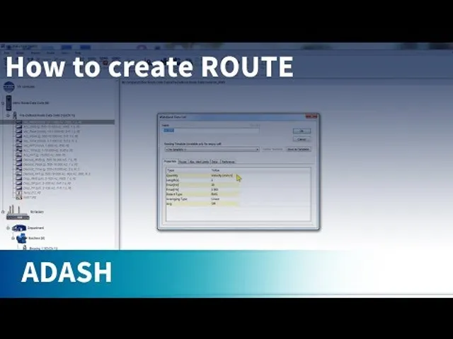 Adash DDS tutorial 01 - How to create route