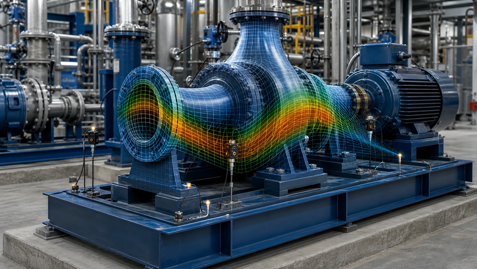 Confiabilidade industrial com análise ODS em equipamento rotativo